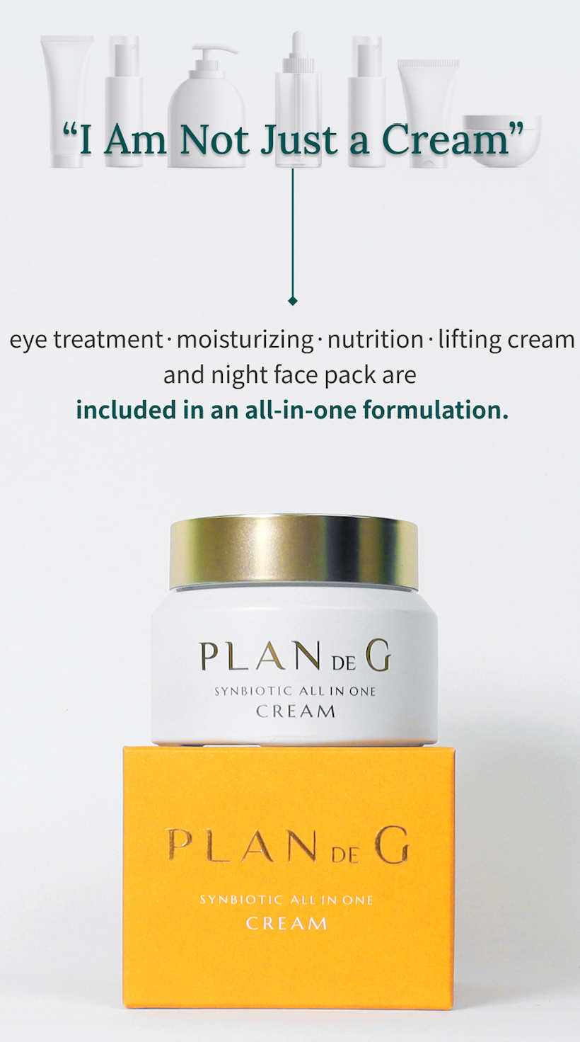 Crème coréenne premium multifonctionnelle aux synbiotiques Plan de G