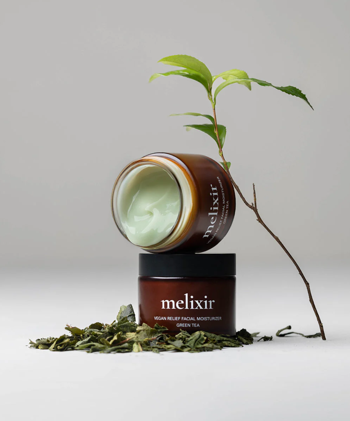 melixir green tea gel cream texture moisturizer