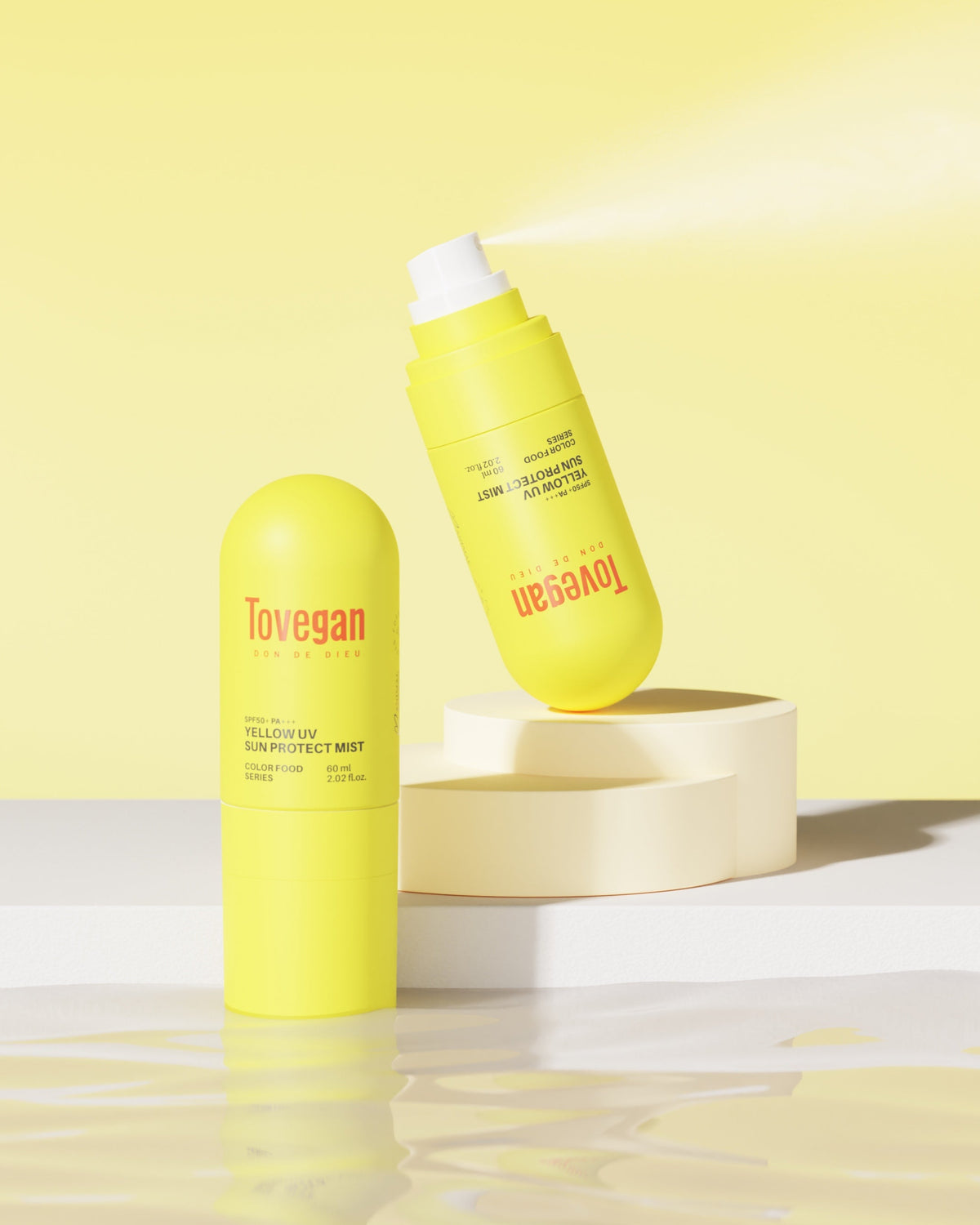 brume protection solaire de tovegan a base de curcuma