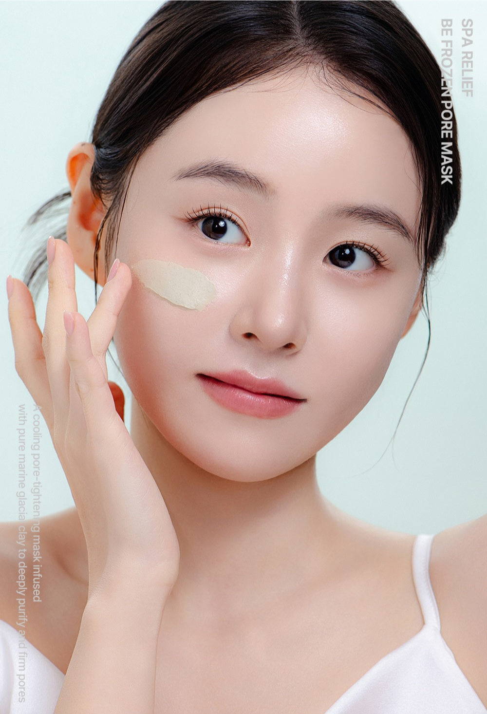Application du masque purifiant coréen Aperire Be Frozen
